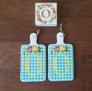 Ashland Letter "O" Home Decor Spring Cheese Board Tabletop